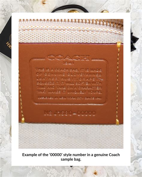 coach purse serial numbers